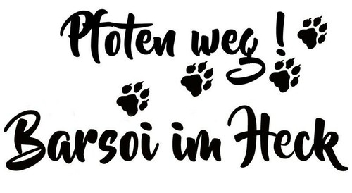 Barsoi autoaufkleber aufkleber - barsoi,