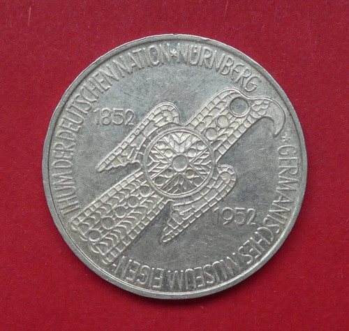 Deutsche mark brd 1952 d - 5,
