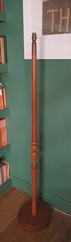 Vintage stehlampe gedrechselt - vintage,