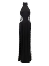Abendkleid Satin schwarz