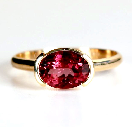 Karat oval pink turmalin - 1,20,