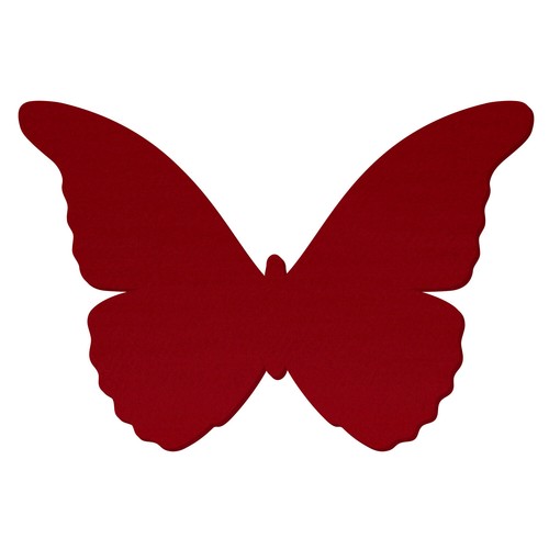 Dunkelroter filz schmetterling - filz,