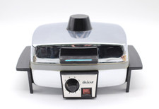 Severin Waffeleisen Waffelautomat Typ 2100 de luxe mit Kabel silber / schwarz