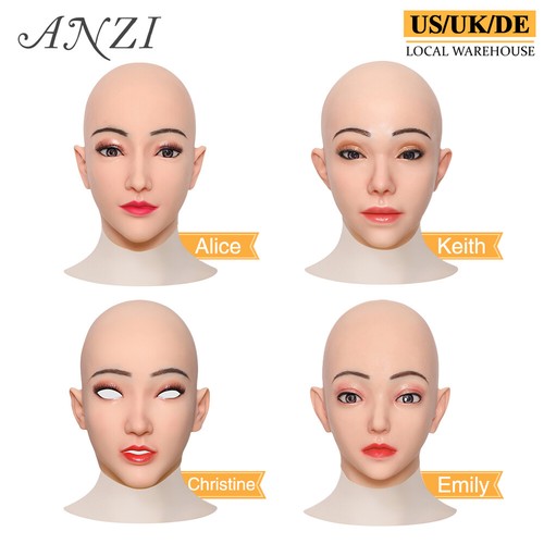Silikon crossdresser maske - crossdresser,