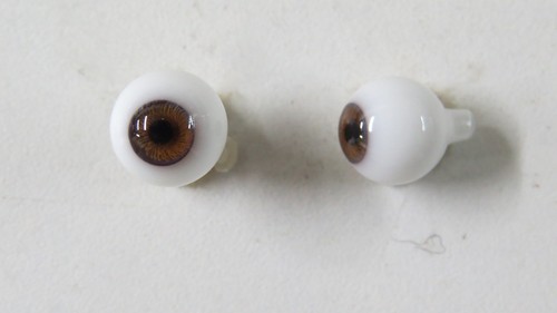 Yeux doll antique marron 10mm - antique,