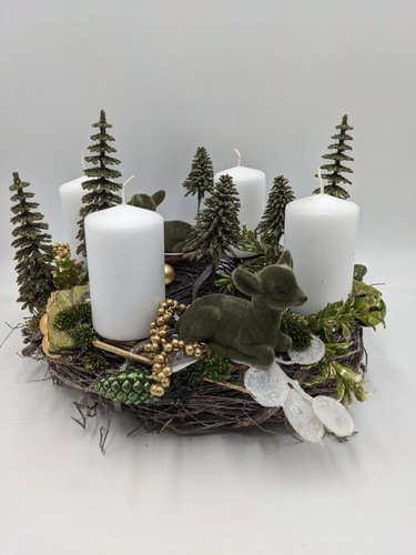 Adventskranz kugel zapfen - kugel,