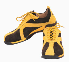 Footprints by Birkenstock Sneaker – Größe 39 – Wildleder – Braun/Gelb