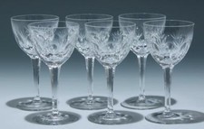  6 Nachtmann Bleikristall Weingläser 15,4 cm - 1950er Jahre unbekannte Serie 3 