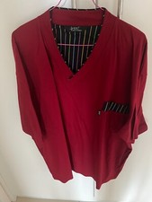 JADO Herrenschlafanzug Oberteil Größe 62/64 mercerisierte Baumwolle weinrot  neu