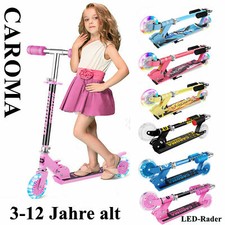 Kinder Roller Scooter Cityroller 2 Big LEDRäder Höheverstellbare Jungen Mädchen