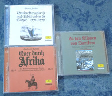 3x Edition Erdmann: Forster Entdeckungsreise; Rohlfs Afrika; La Pérouse Vanikoro