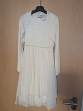 Kommunionkleid Gr. 140 mit Bolero, Schuhe Gr. 33 Accessoires