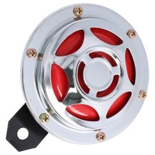 Motorrad Hupe chrom mit rotem