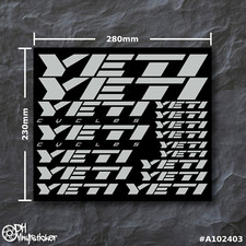 Yeti Stickersatz Grau |
