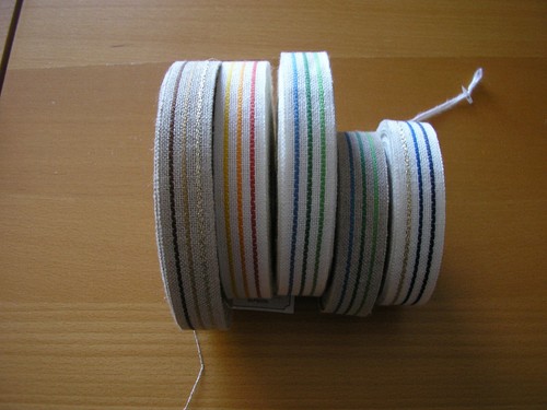 Leinenband gestreift - leinenband, 2