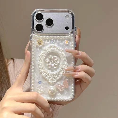 Luxus vintage perlen blumen - 3d,