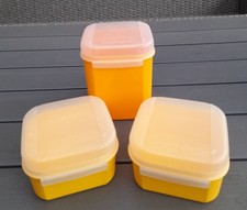 Tupperware Bellevue Dosen 450ml/ 1,2l gelb/orange im Set Vorratsdosen TOP !!!