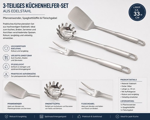 Teiliges küchenhelfer set - 3-teiliges, küchenhelfer-set