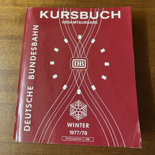 Bundesbahn kursbuch - db,