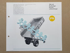 kopflastig. Sattelanhänger TEK 4-H Kopie Werbung Anhänger DDR 1960er/1970er Jahr