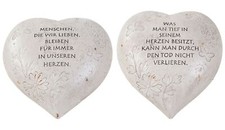 Spruchstein Herz 18x16cm