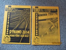 2 x Programme  Dynamo Dresden - FC St. Pauli  2016 + 2014  (Zentralorgan Ultras)