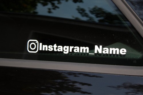 Neon instagram aufkleber - 2x,