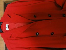 Givenchy hochwertige Longjacke Gehrock Longmantel Gr. 44 in Rot Vintage