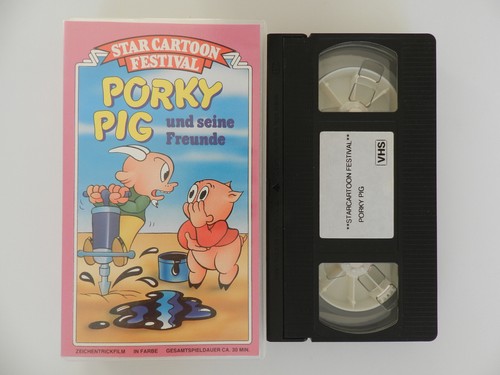 Vhs video kassette porky pig - kassette,