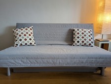 IKEA Beddinge Bettsofa 140x200 hellgrau mit Bettkasten