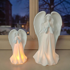 Porzellan Engel betend Weiß