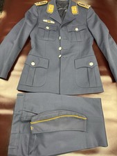 Bundeswehr Luftwaffe Dienstjacke **Oberleutnant** – Offizier, grau, Vintage