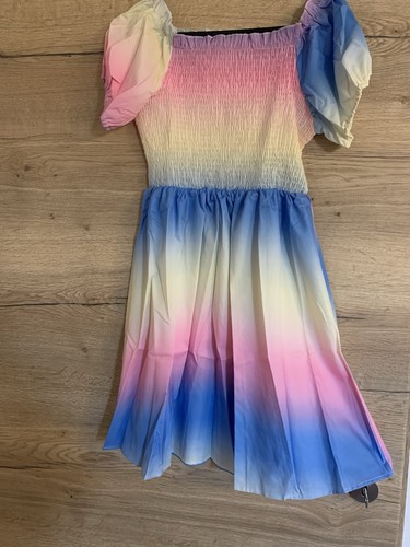 Sommerkleid mit regenbogen - sommerkleid, xl