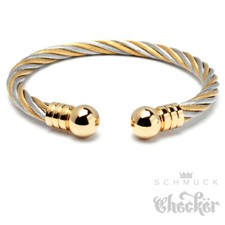 Damen Herren Armreif Edelstahl