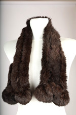 schöner Echtfell-Schal aus
