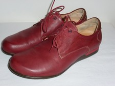 Think Vita Damen Schuhe Halbschuhe Schnürer - rot Gr. 37 - sehr gut