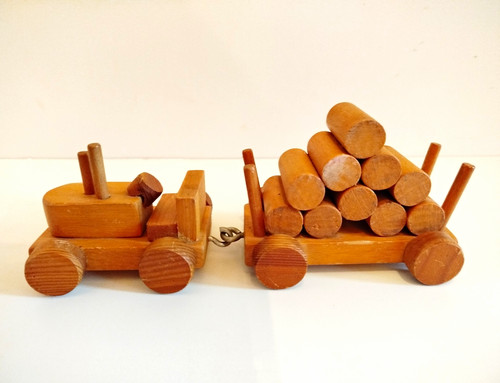 Altes holzspielzeug traktor - holzspielzeug, "traktor