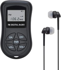 Batteriebetriebenes UKW-Taschenradio, Mini-Stereo-Radio 60-108 MHz, tragbarer...