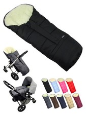 universaler Fußsack für Kinderwagen Buggy Mumienform Lammwolle größenverstellbar