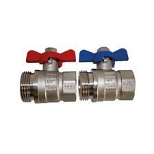 COSMO Kugelhahnset Durchgang 3/4"IG x 1" AG FBH Verteiler Fußbodenheizung CKHDN