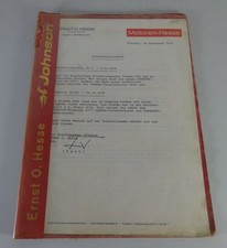 Presseinformation + Prospekt / Broschüre Johnson Bootsmotoren Stand 09/1976