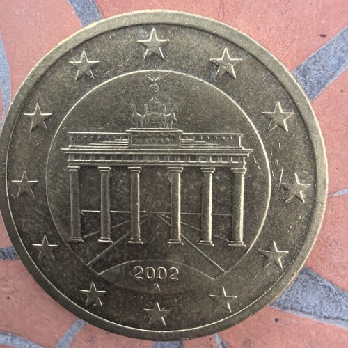 Deutschland eurocent münze - deutschland, 50-eurocent-münze