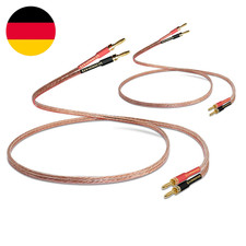 2 Pack 4M 13AWG Audiophile Grade Lautsprecherkabel Mit Vergoldetem Bananenstecke