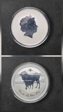 Australian Lunar „Year of the Ox“ 2009 – 1 oz Feinsilber