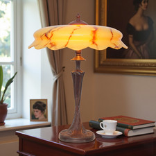 Traumhafte Art Déco Schreibtischleuchte "GLOUCESTER" Unikat Tischlampe