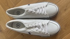 Schöne Sportliche Polo Ralph Lauren Schuhe Oberleder Weiß Gr 13D/47EU Ungenutzt