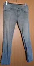 EVISU Jeans Damen - W30 - grau - Vintage - Y2K - Retro - dünnes Logo - rar