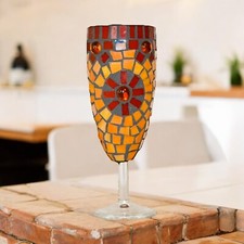 Windlicht rot-orange16 cm