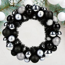 Weihnachtskranz 33 cm Schwarz