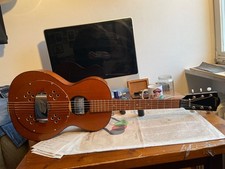 Dog-Bowl-Resonatorgitarre von Chickenfoot Resophonic Guitars #32 - Framus Sport 